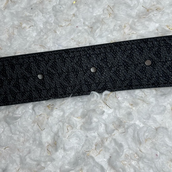 Michael Kors Stylish Black Belt with Gold Buckle - Picture 6 of 12